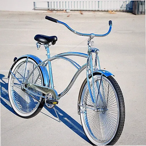 140 Spokes 26" Cruiser Single Speed Coaster Brake All Chrome Bike
