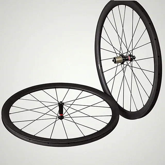 2021 Super Light Road Bike Carbon Wheelset 700C Wide 40mm Clincher Tubeless