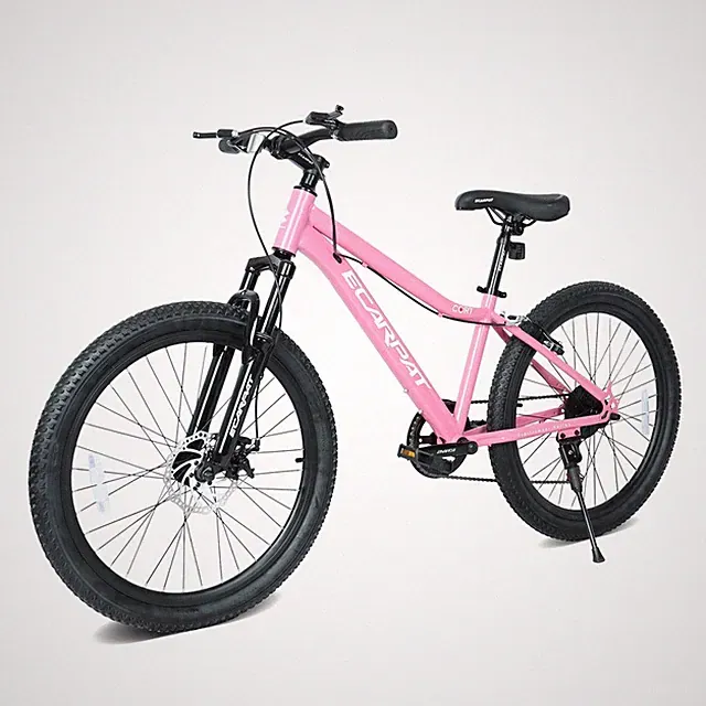 24 Inch Mountain Bike with 7 Speeds & Front Suspension Steel Frame For Youth