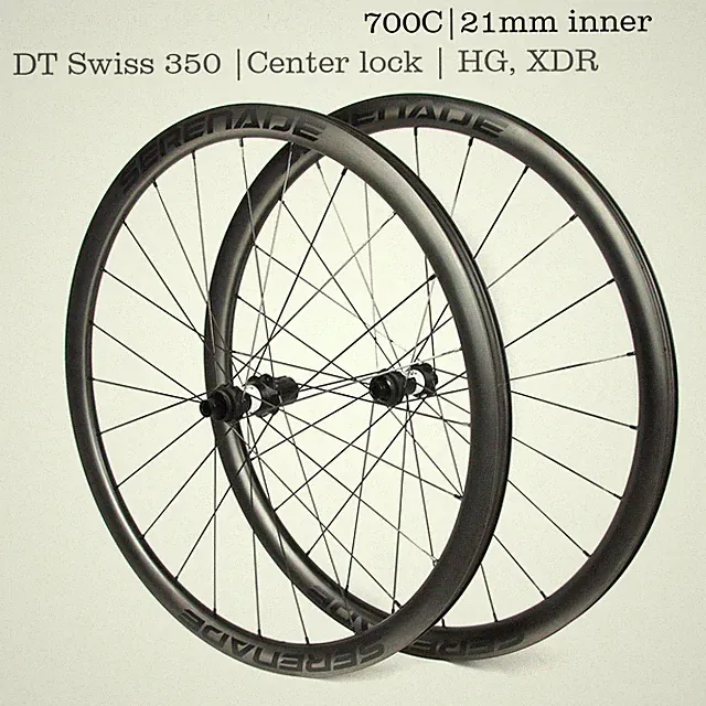 700c 35 40 45 50 55mm Depth Road Gravel Bike Carbon Wheelset Thru-Axle Hub