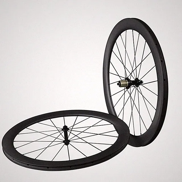 700c 55*25mm Carbon Wheelset Road Bike Basalt Brake Surface Clincher Wheels