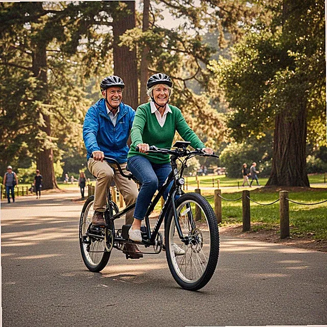 Aloha 500W Tandem Electric Bike 7-speed 20mph 40mi Disc Brake Cruiser E-bike Men