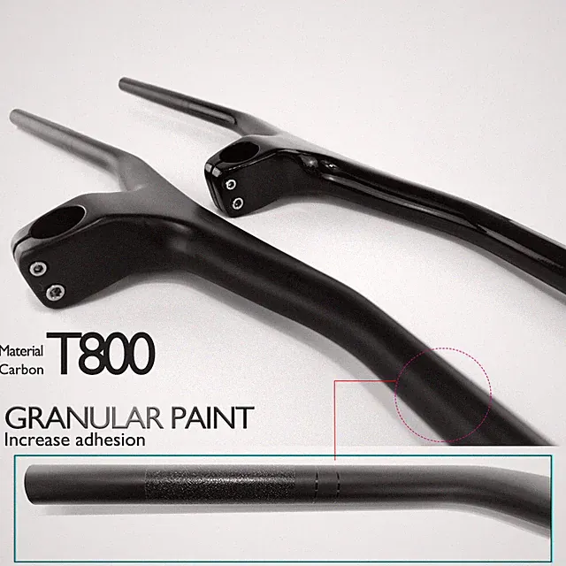 Carbon MTB Bicycle Riser Bar -17 Degree One-shaped Integrated Handlebar 28.6mm
