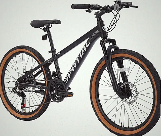Mountain Bike, 24 Inch Outdoor Cycling Bike, 7/21 Speed Lightweight Aluminum Dis