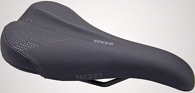 Speed Bike Seat (Saddle) Comfortable Thick Padding - Shock-Absorbing Base - Moun
