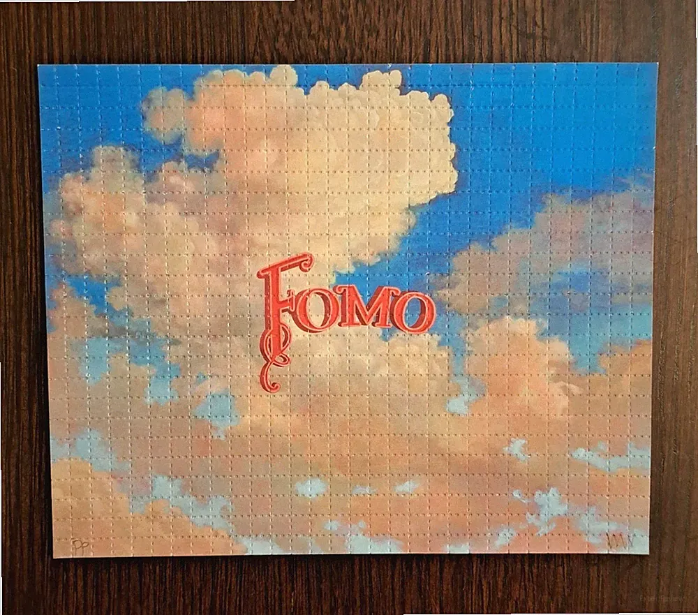 Wayne White “FOMO” 2021 Bicycle Day BLOTTER. Sold Out /200